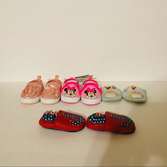 3-6 mos Baby Shoe Bundle- Judanzy, Disney, Rising Star, Ministar - Picture 9 of 12